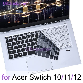 Чехол для клавиатуры Acer Switch 12 S 11 V SW5-171 SW5-173 SW7-272 Силиконовый защитный чехол для кожи Аксессуары Черный Прозрачный