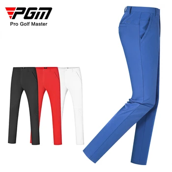 PGM Летние мужские брюки для гольфа Эластичные повседневные спортивные брюки Удобные быстросохнущие мужские брюки Мужская одежда для тенниса и бейсбола KUZ102