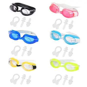 Женщины Мужчины взрослые водонепроницаемые противотуманные плавательные очки для защиты от ультрафиолета Wide G99D