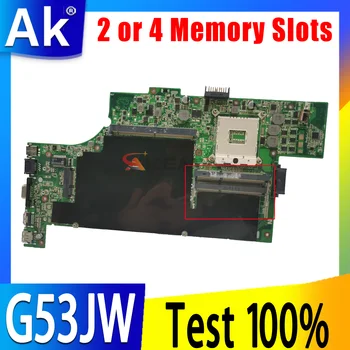Материнская плата ноутбука G53JW 2 слота памяти 4 Слота памяти для ASUS G53JW G53J Оригинальная материнская плата ноутбука HM55