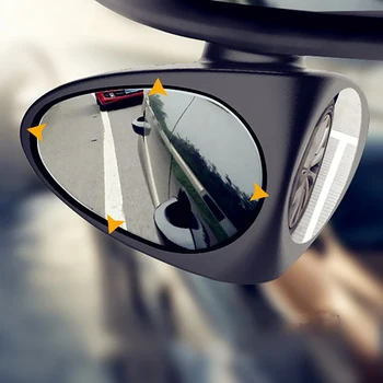 Автомобильное Зеркало Слепой Зоны 2 В 1 Широкоугольное Зеркало С Регулируемым Вращением на 360 Градусов Выпуклое Зеркало Заднего Вида Вид Переднего Колеса Автоматическое Зеркало