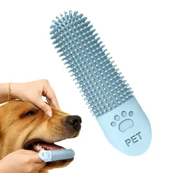 Щетка для чистки зубов собаки, набор зубных щеток из супер мягкого силикона, Щетка для чистки зубов с защитой от кариеса Для кошек, собак, принадлежностей для ухода за домашними животными