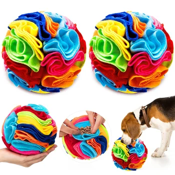 Игрушки-головоломки с мячом для нюхания собак, повышающие IQ, медленно раздающая кормушка, Складная игрушка для нюхания носа собаки, игры для дрессировки домашних животных, Интеллектуальная игрушка
