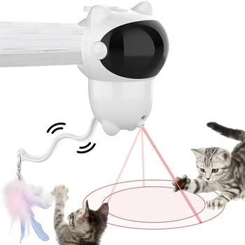 Интерактивные игрушки для кошек в помещении, лазерная игрушка для кошек со светодиодной подсветкой, вращающаяся на 360 °., Интерактивные игрушки для кошек в помещении, лазерная игрушка для кошек со светодиодной подсветкой, вращающаяся на 360 °., 0