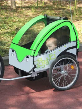 Двойной прицеп Для детского велосипеда Складной и простой В установке