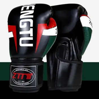 Практичные спортивные боксерские перчатки для профессиональных спаррингов с дышащей ладонью, многоразовые боксерские перчатки для взрослых для спортзала