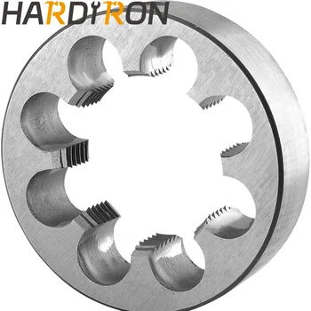 Метрическая Круглая матрица для нарезания резьбы Hardiron M52X2, машинная матрица для нарезания резьбы M52 x 2.0, Правая рука