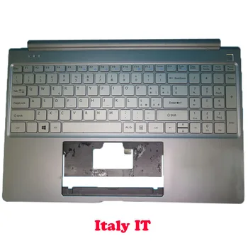 Серебристая Подставка для рук и Клавиатура для ноутбука Teclast F15 SMARTBOOK M-SBB150 KY347-1 K762 K3259 Италия, Без Тачпада