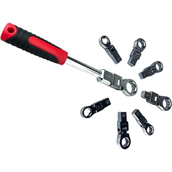 Многофункциональный шестеренчатый ключ 9-19 мм, состоящий из 8 частей, комбинированный гаечный ключ с храповиком, гаечный ключ Ручной инструмент
