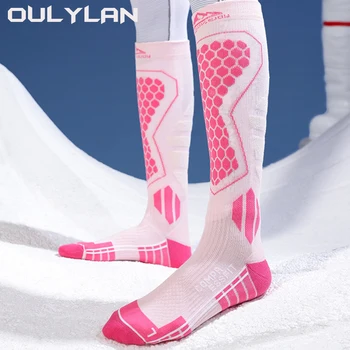 Профессиональные лыжные носки Oulylan, зимние шерстяные носки для активного отдыха, теплые и герметичные, для защиты от растяжений, спортивные носки для пеших прогулок, носки для сноуборда