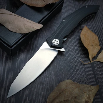 Охотничий складной нож Ztech D2, карманный тактический Флиппер, инструмент самообороны из нержавеющей стали для выживания, ручка 420 + G10