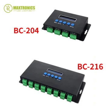 BC-204 BC-216 DC5V-24V Artnet Eternet к SPI/DMX Светодиодный Контроллер Пиксельного освещения С Выходом 4 Канала 16 каналов Для Лампы WS2811 2812