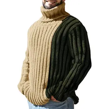 Мужской свитер 2023 Осень и зима Новый модный тренд Цветной дизайн повседневный свитер большого размера