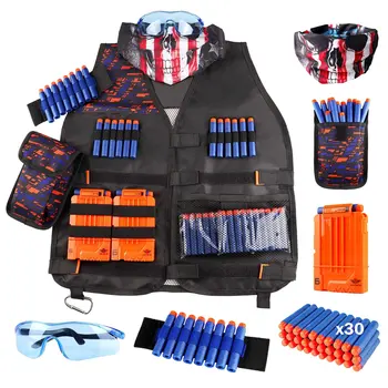 Уличный игрушечный костюм для пистолета Nerf, комплект детского тактического жилета, комплект держателя детского тактического жилета для игр на открытом воздухе