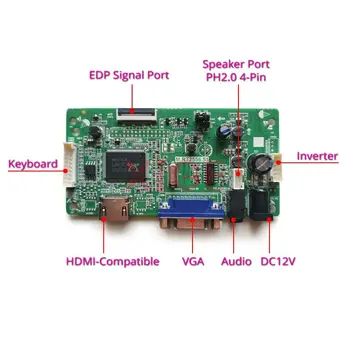 Для B116XTN02 LP116WH6 LP116WH7 Плата драйвера ЖК-контроллера DIY Kit EDP 30-Контактный HDMI-Совместимый 1366*768 VGA Экран ноутбука 11,6